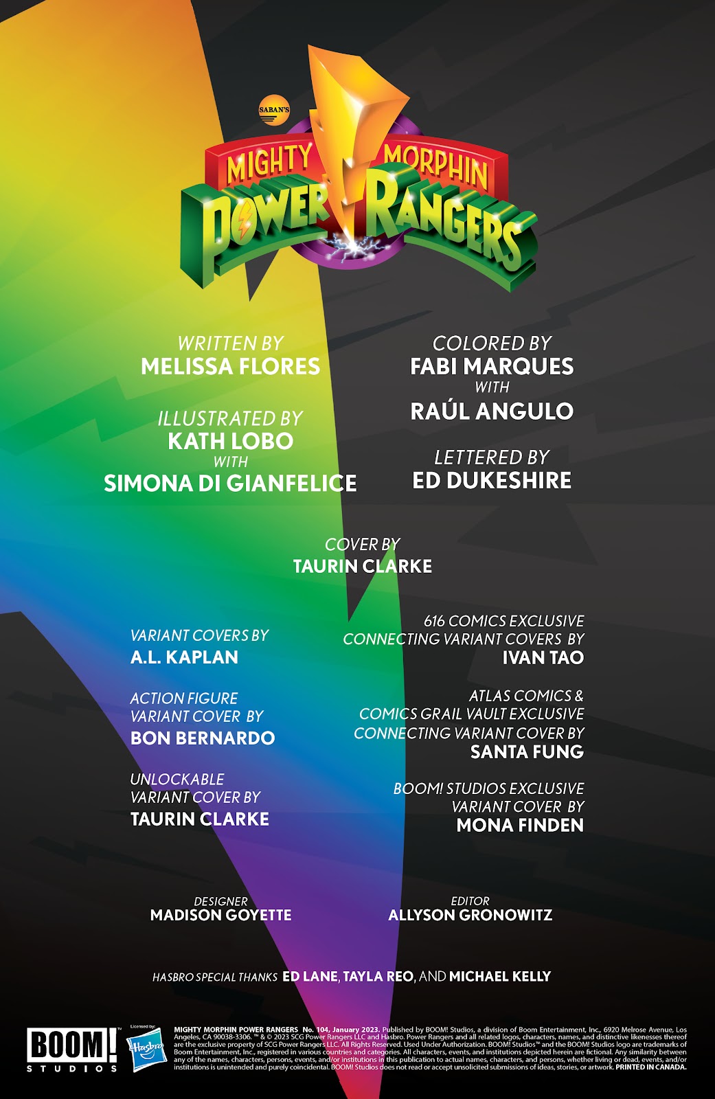 Mighty Morphin Power Rangers Issue #104 - Page 2