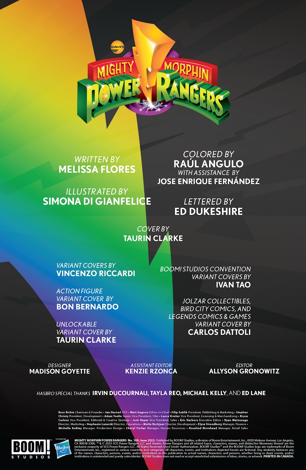 Mighty Morphin Power Rangers Issue #109 - Page 2