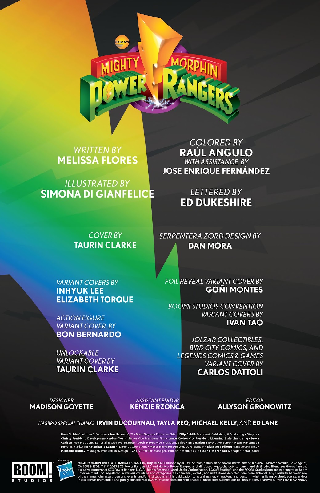 Mighty Morphin Power Rangers Issue #110 - Page 3