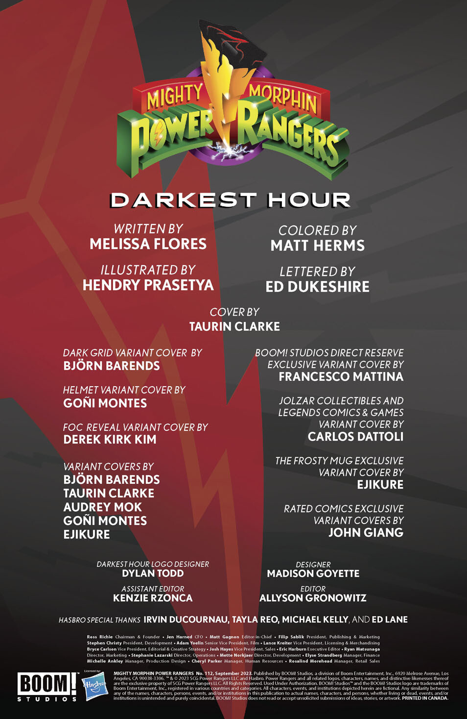 Mighty Morphin Power Rangers Issue #112 - Page 2