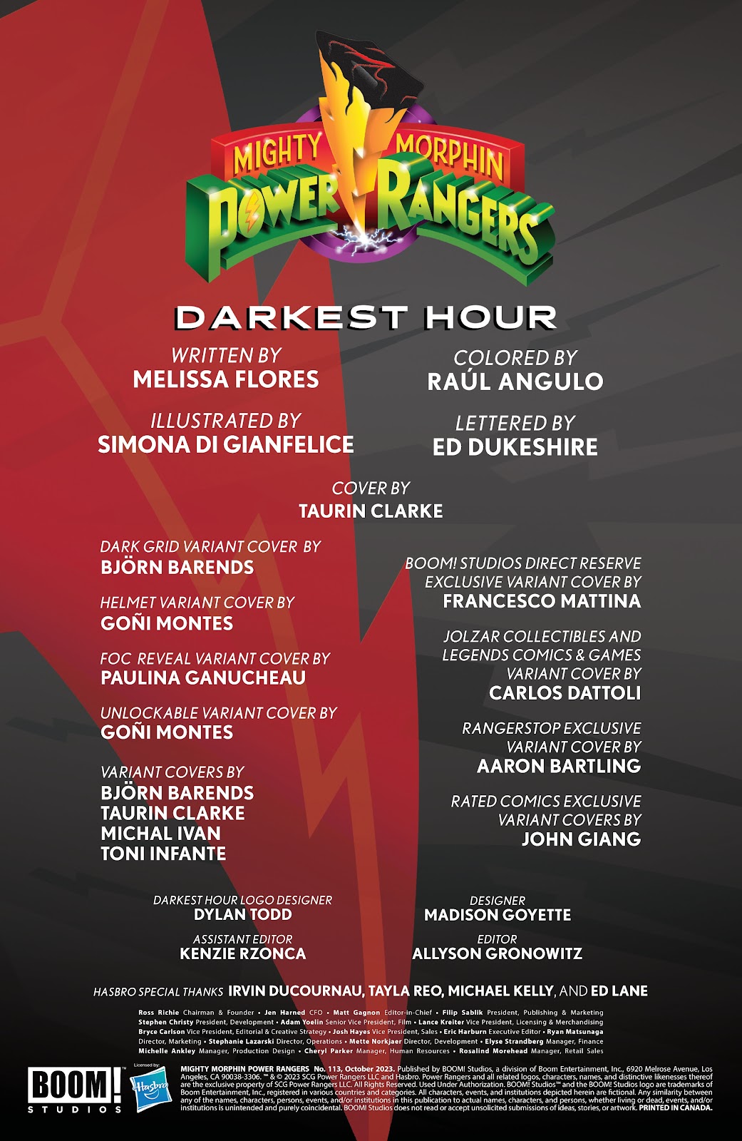 Mighty Morphin Power Rangers Issue #113 - Page 2