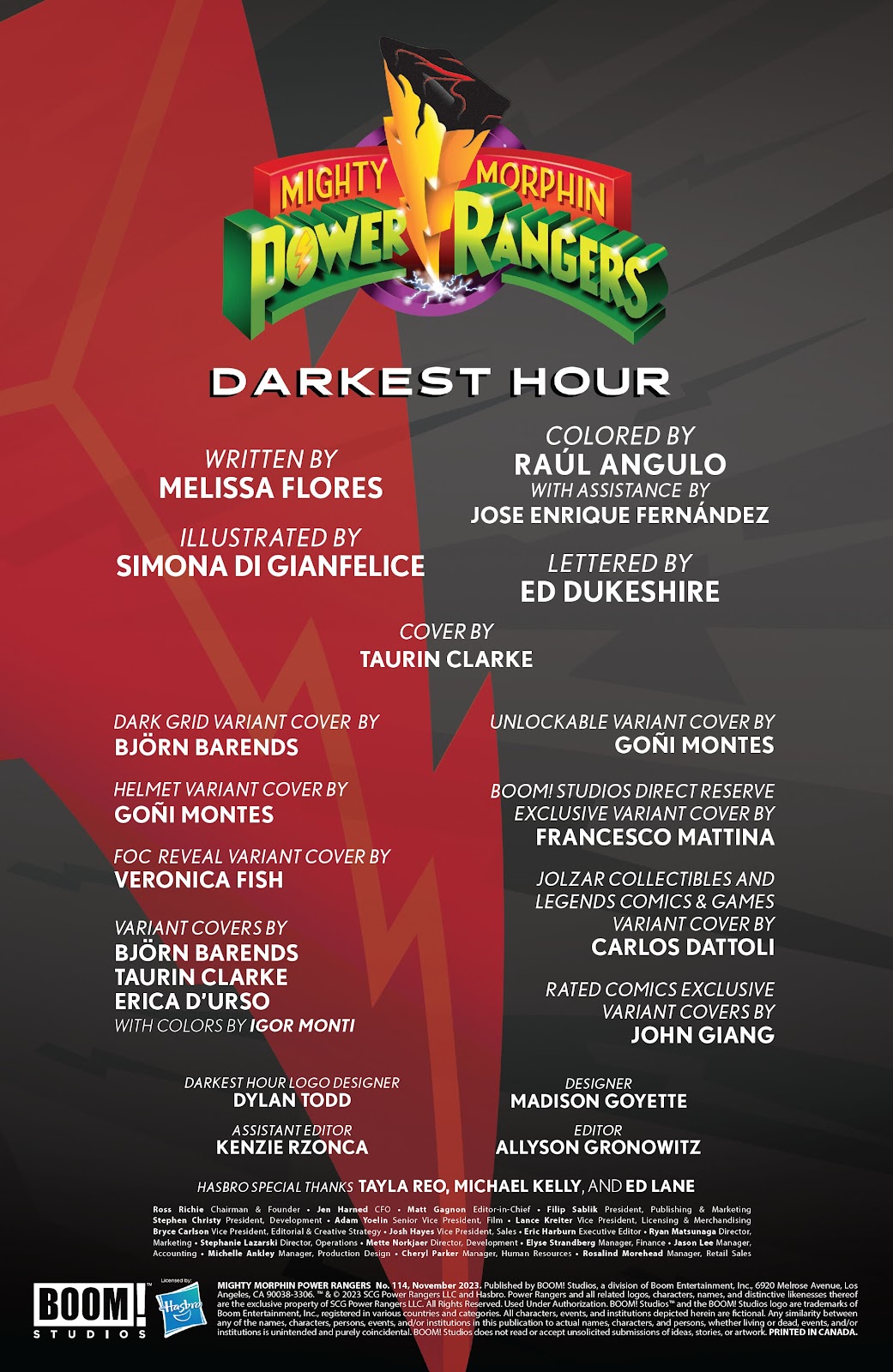 Mighty Morphin Power Rangers Issue #114 - Page 2