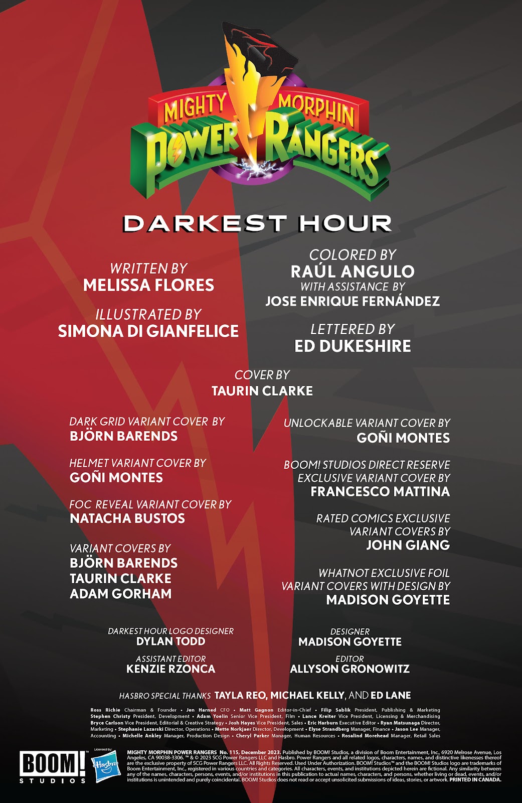 Mighty Morphin Power Rangers Issue #115 - Page 2
