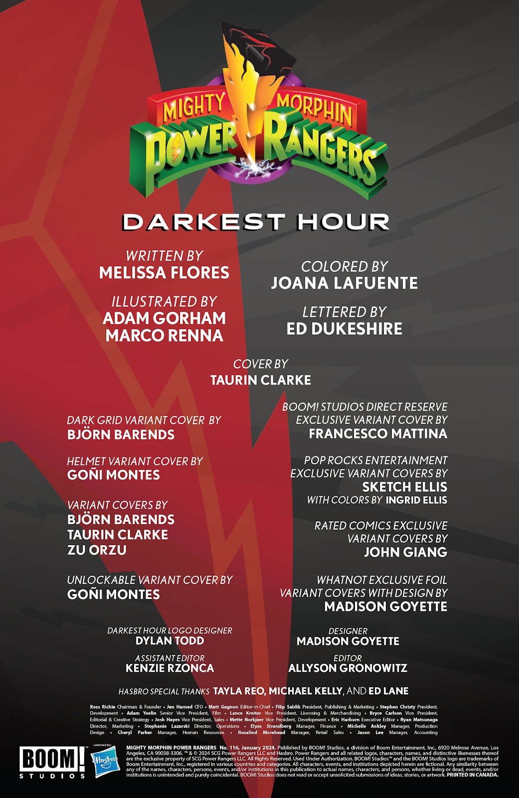 Mighty Morphin Power Rangers Issue #116 - Page 2