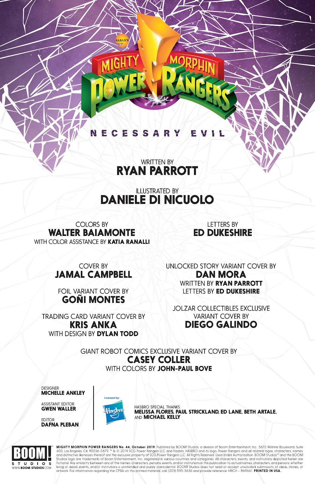 Mighty Morphin Power Rangers Issue #44 - Page 2