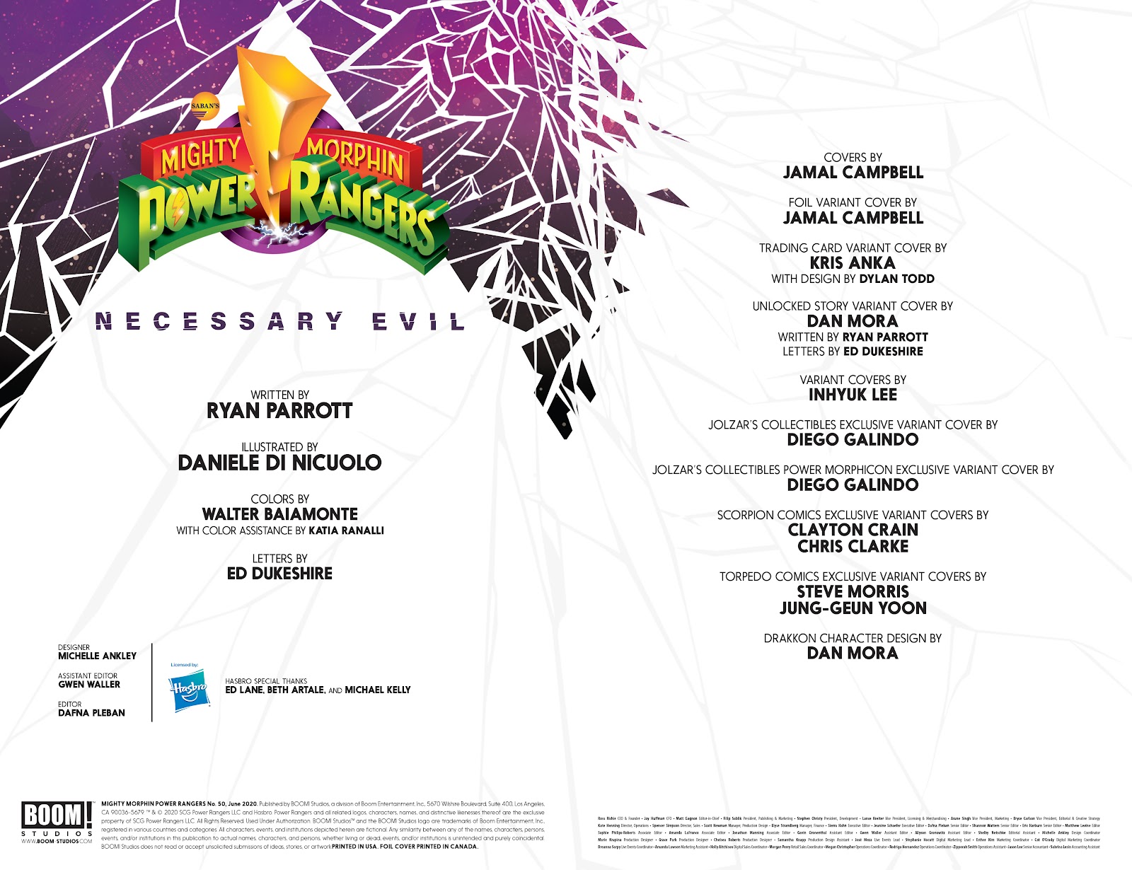 Mighty Morphin Power Rangers Issue #50 - Page 2