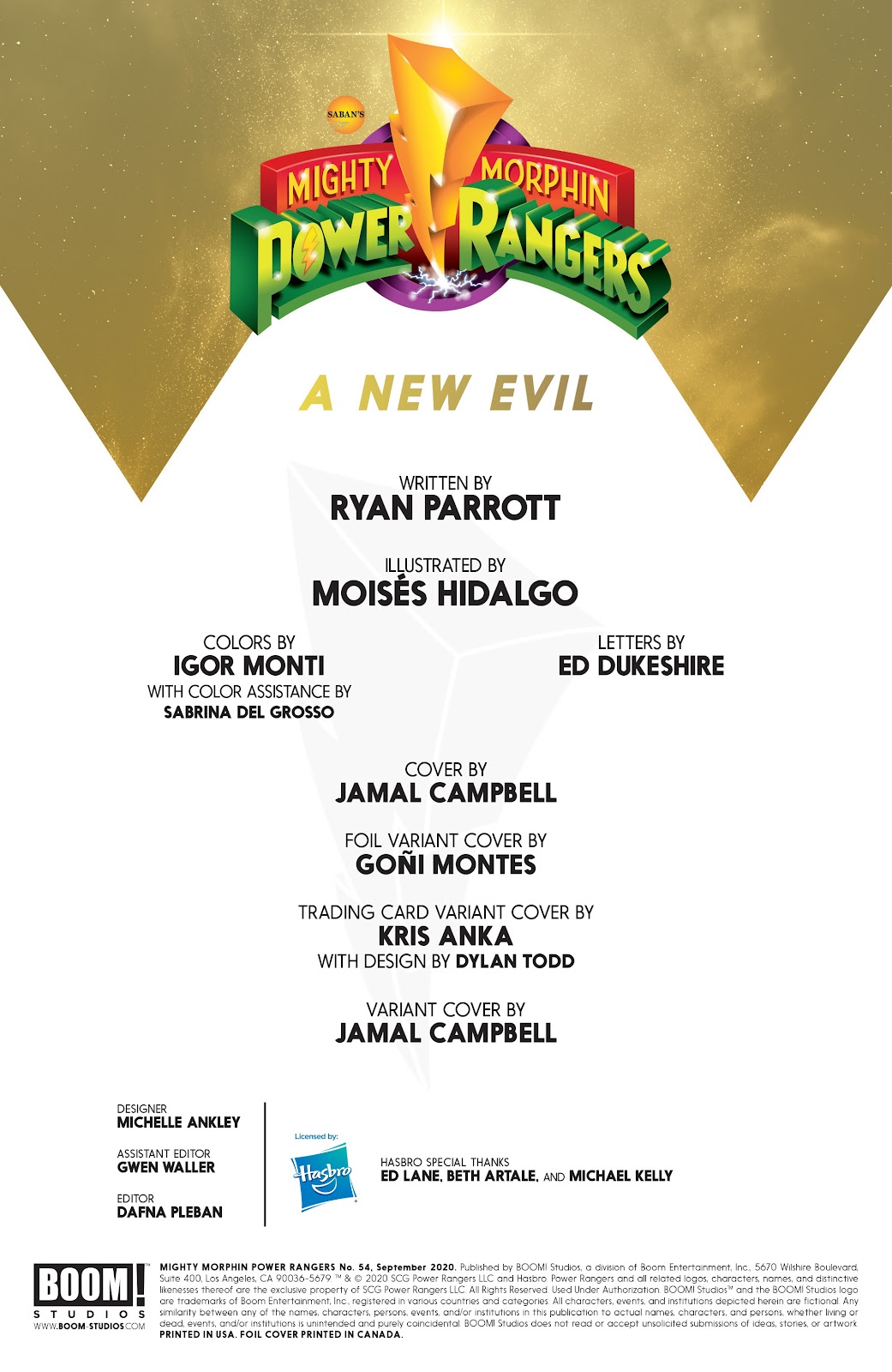 Mighty Morphin Power Rangers Issue #54 - Page 2