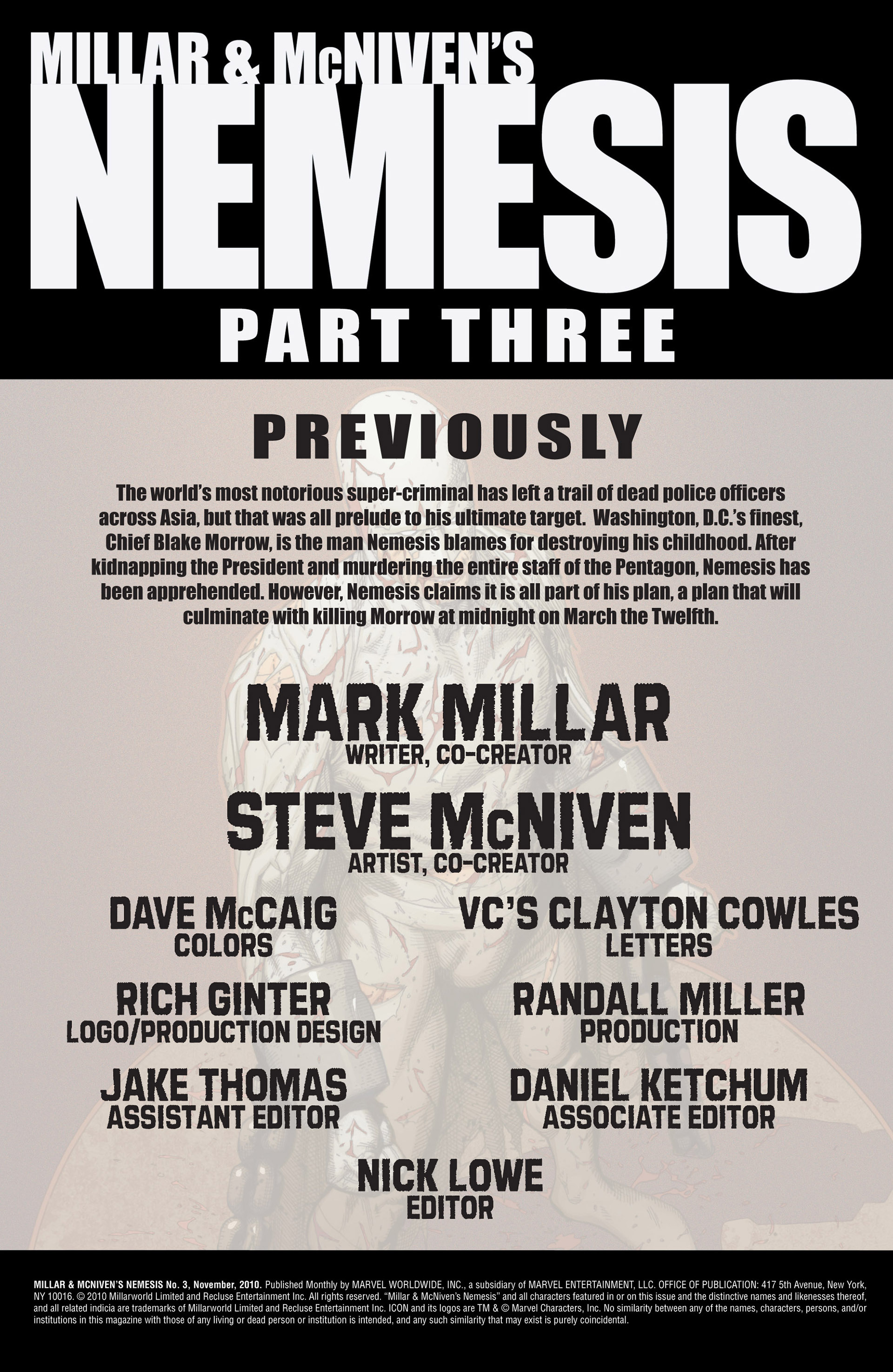 Millar and McNiven's Nemesis Issue #3 - Page 2