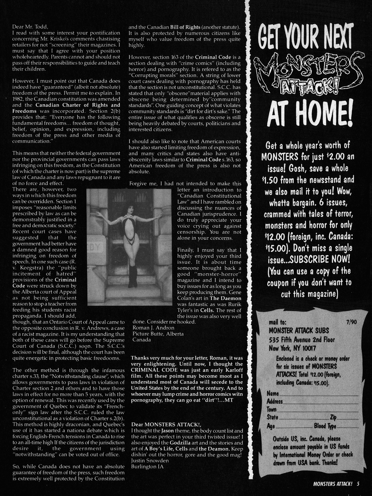 Monsters Attack Issue #4 - Page 5