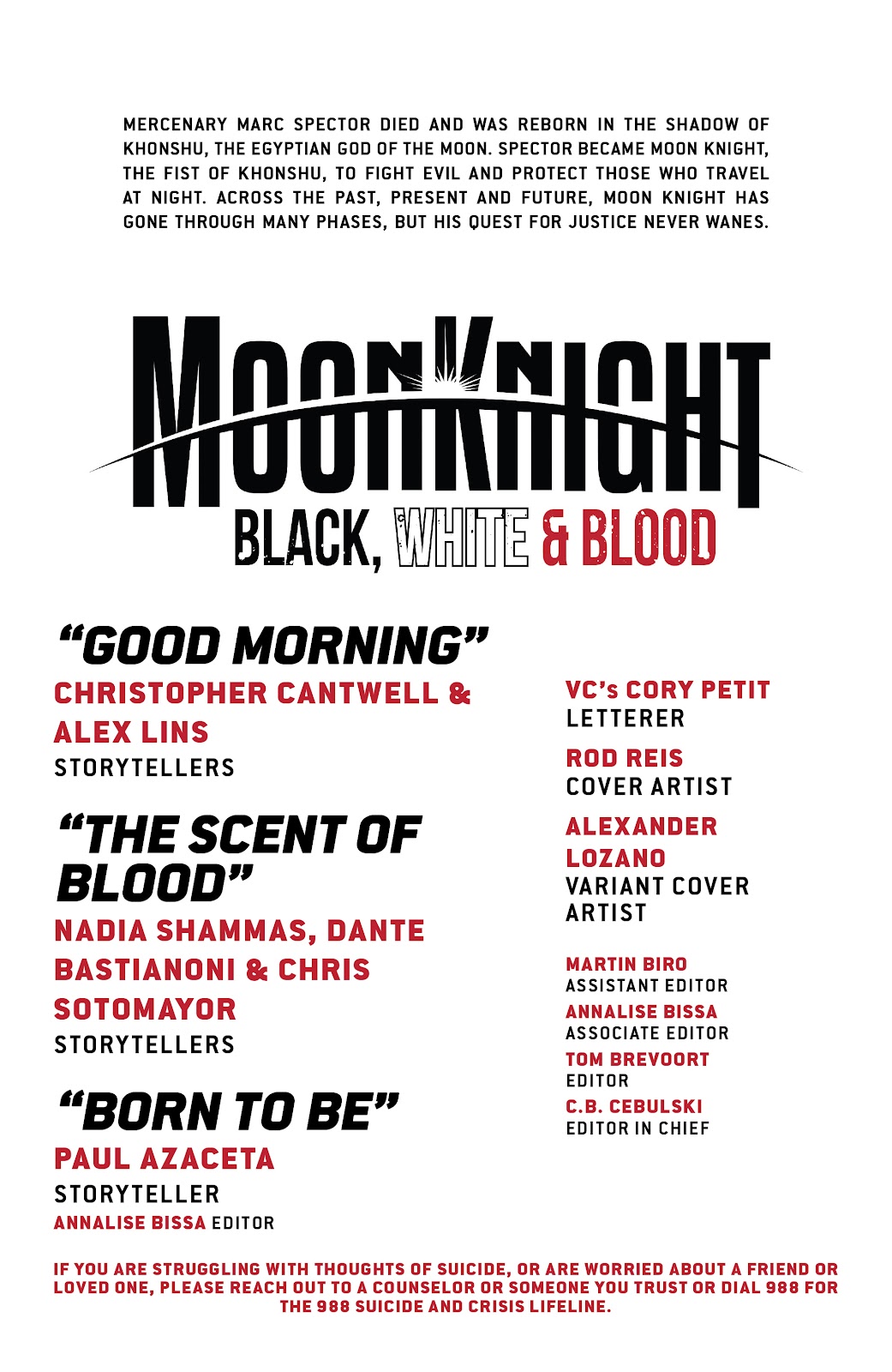 Moon Knight: Black, White & Blood Issue #4 - Page 2
