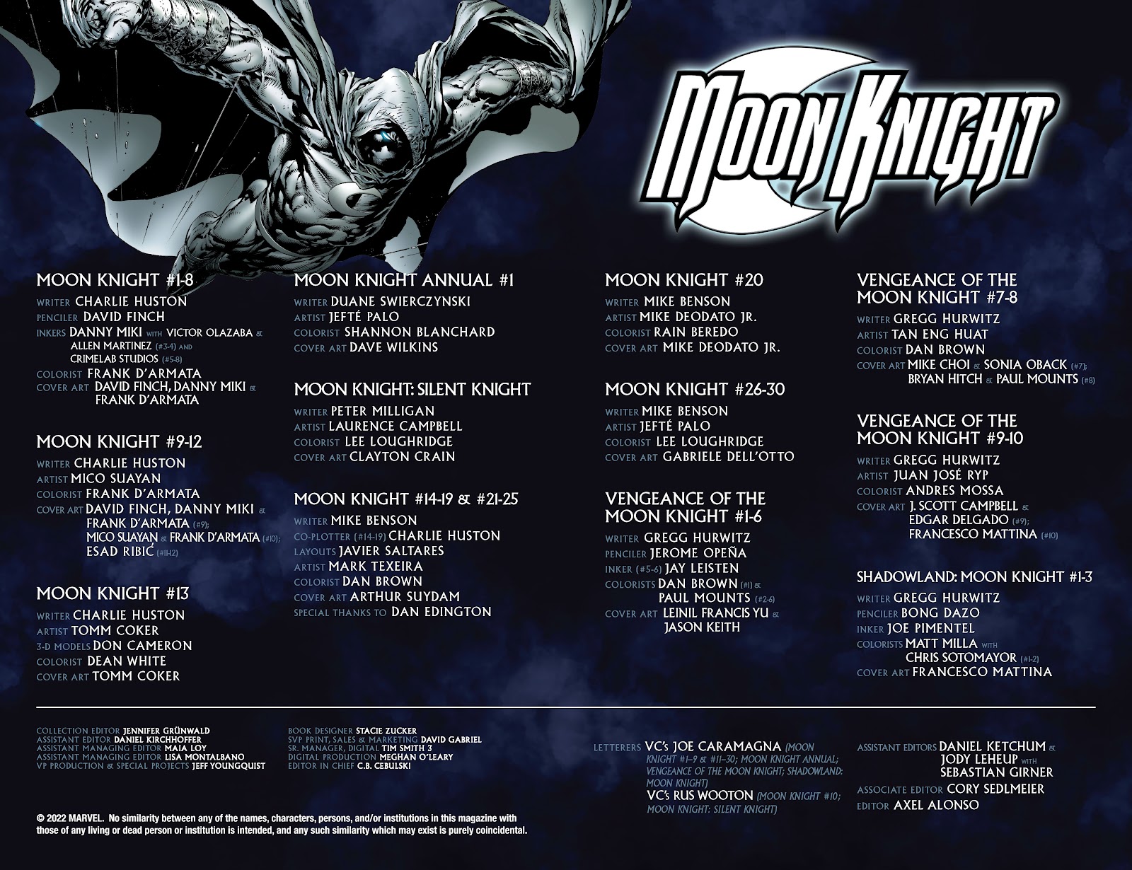 Moon Knight by Huston, Benson & Hurwitz Omnibus TPB (Part 1) - Page 3