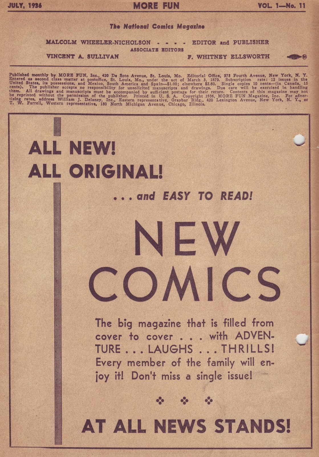 More Fun Comics Issue #11 - Page 2