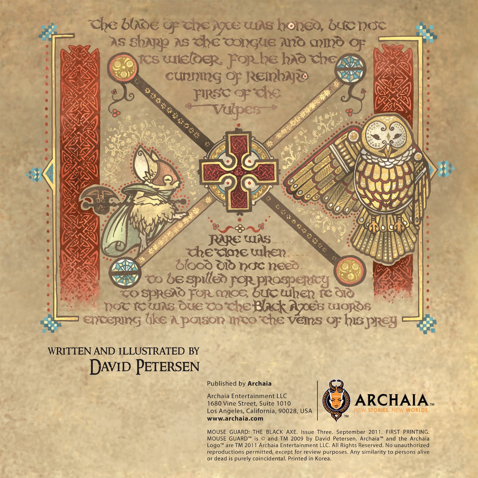 Mouse Guard: The Black Axe Issue #3 - Page 2