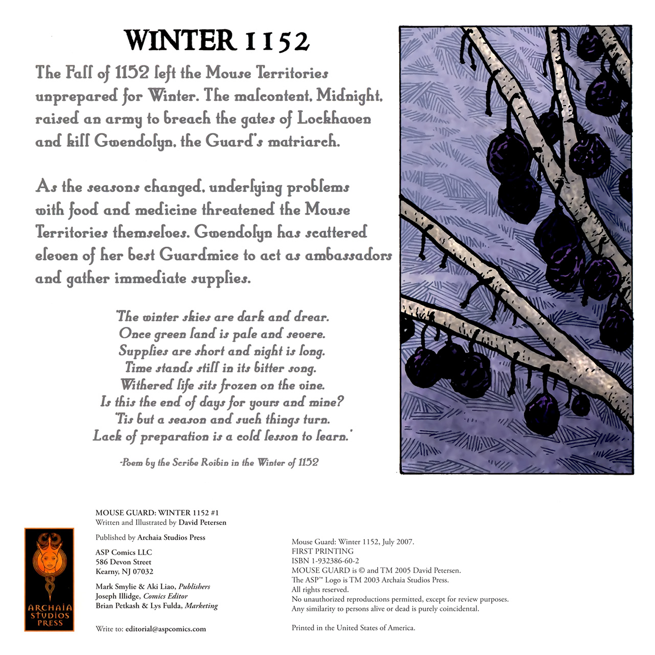 Mouse Guard: Winter 1152 Issue #1 - Page 2