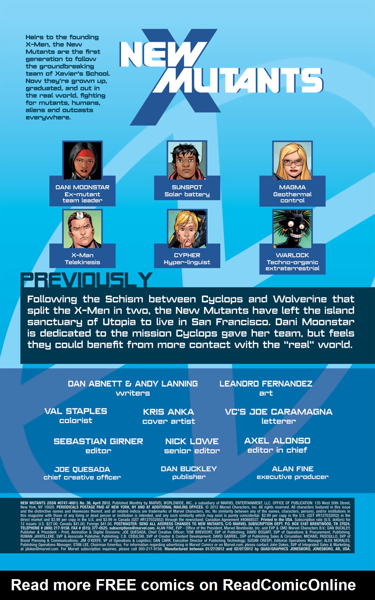 New Mutants (2009) Issue #38 - Page 2