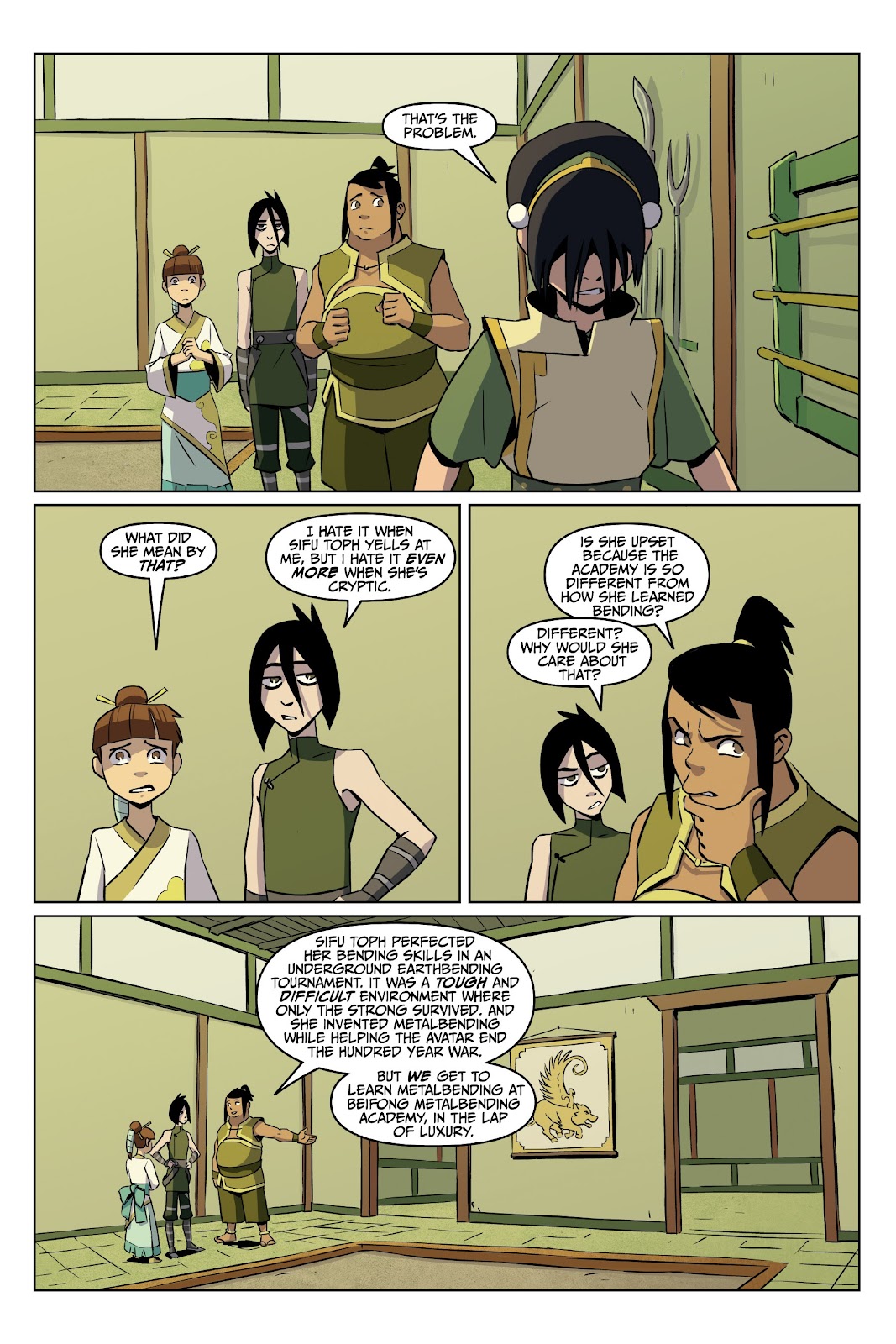 Nickelodeon Avatar: The Last Airbender - Toph Beifong's Metalbending Academy TPB - Page 27