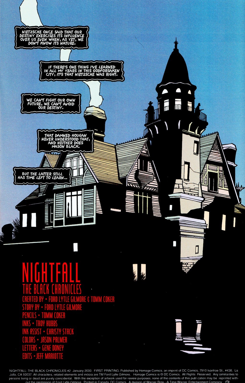 Nightfall: The Black Chronicles Issue #2 - Page 2