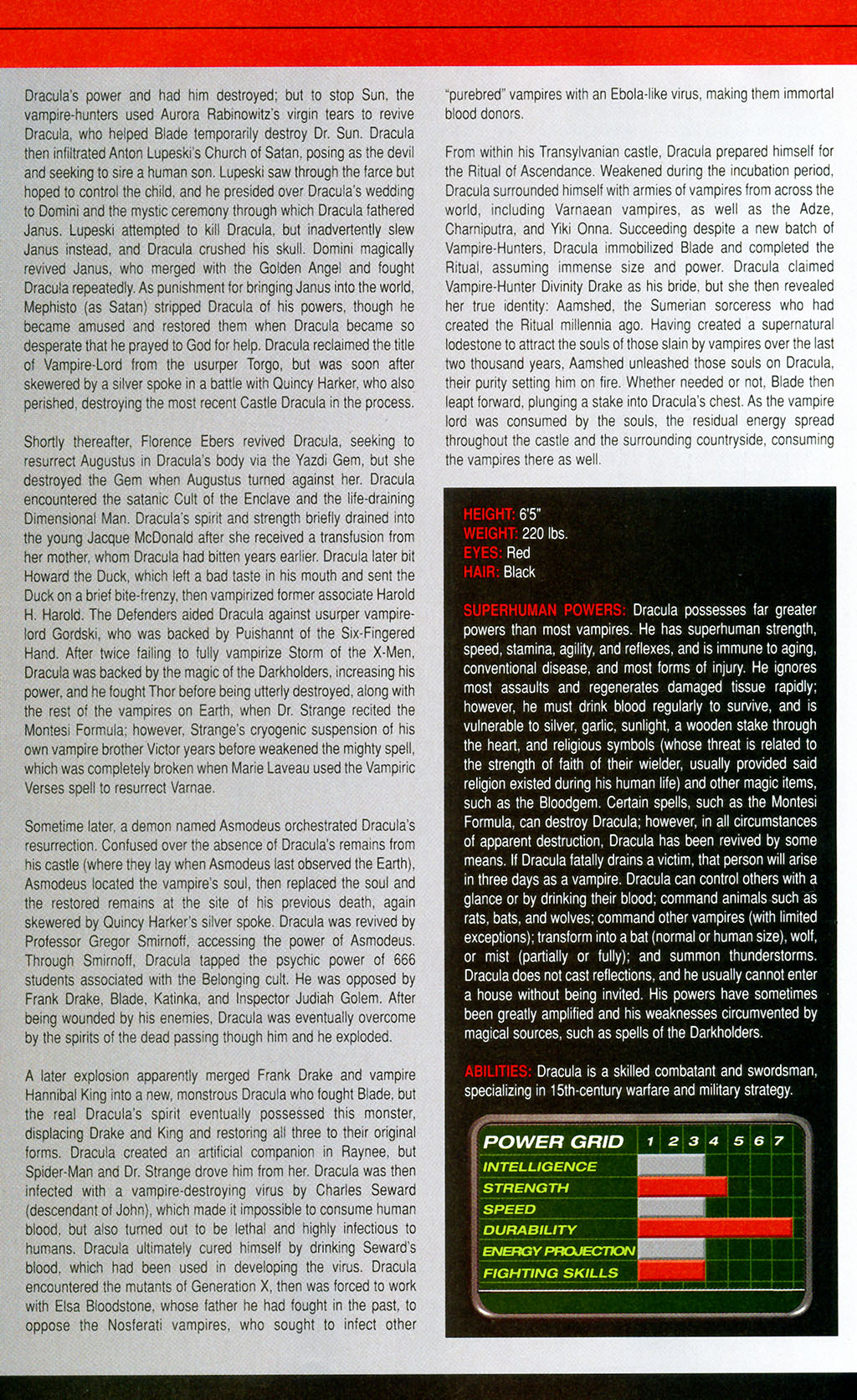 Official Handbook of the Marvel Universe: Horror 2005 Issue #1 - Page 12