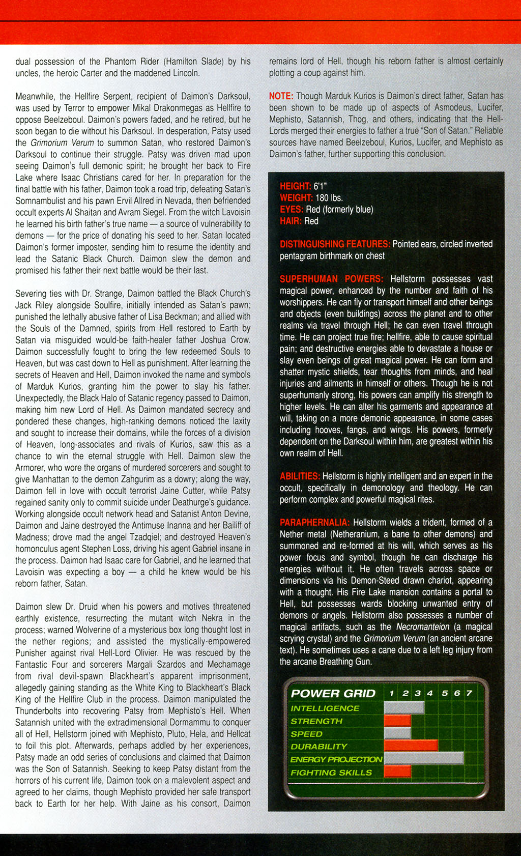 Official Handbook of the Marvel Universe: Horror 2005 Issue #1 - Page 21