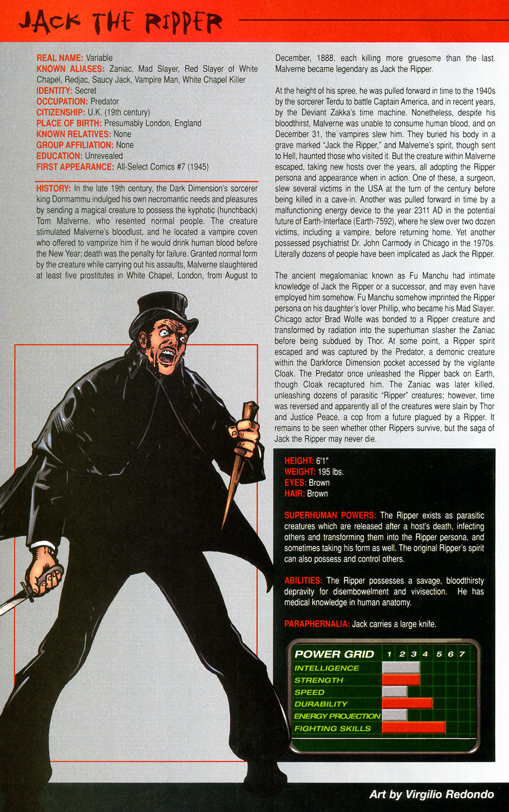 Official Handbook of the Marvel Universe: Horror 2005 Issue #1 - Page 24