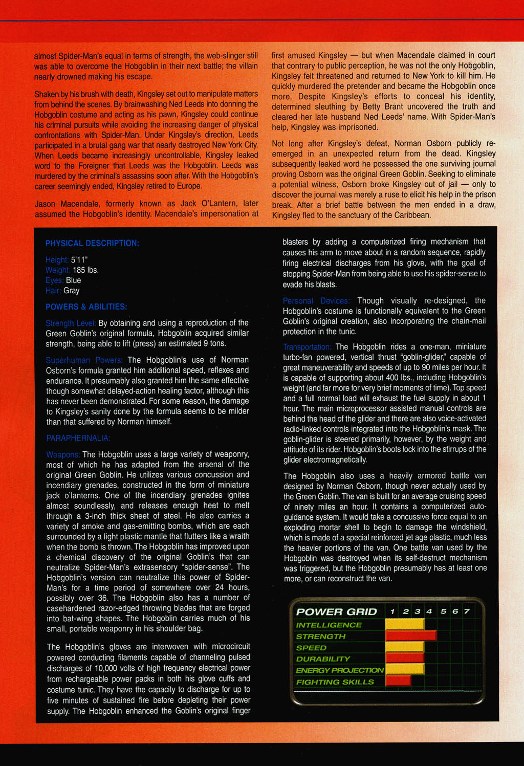 Official Handbook of the Marvel Universe: Spider-Man 2004 Full - Page 20