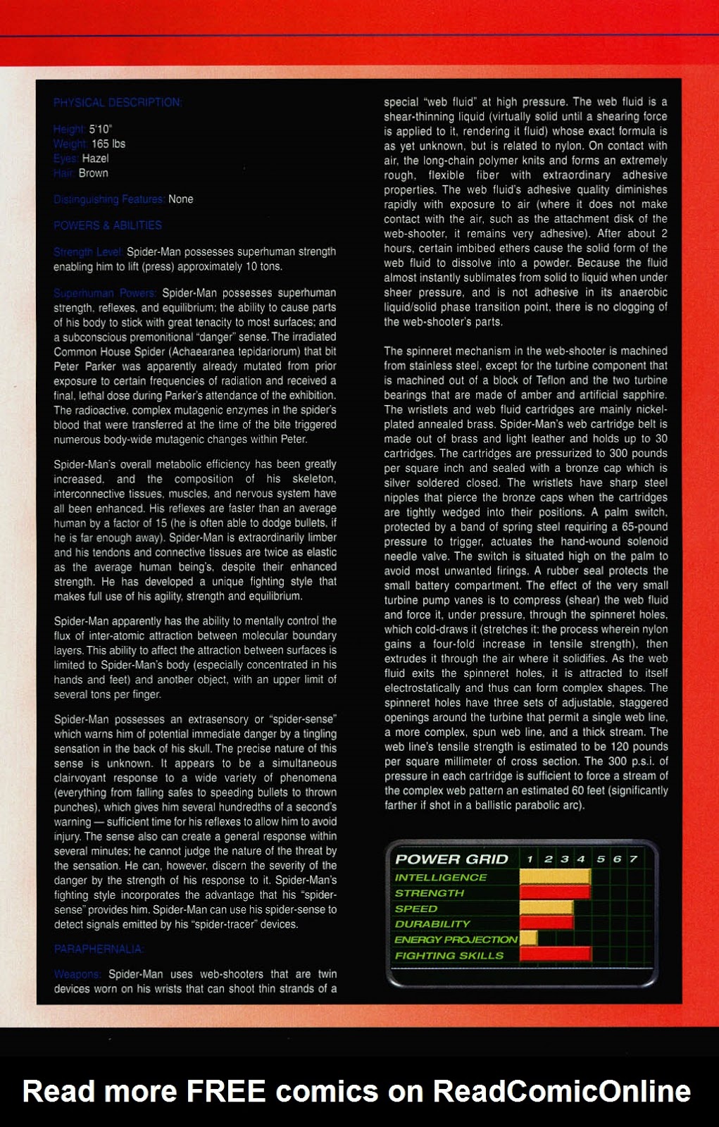 Official Handbook of the Marvel Universe: Spider-Man 2004 Full - Page 37