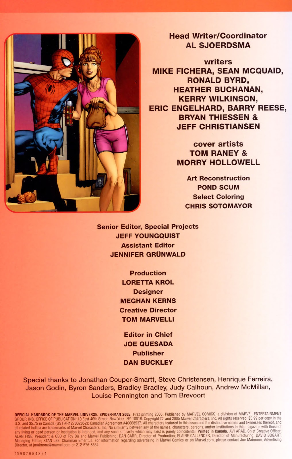 Official Handbook of the Marvel Universe: Spider-Man 2005 Full - Page 2