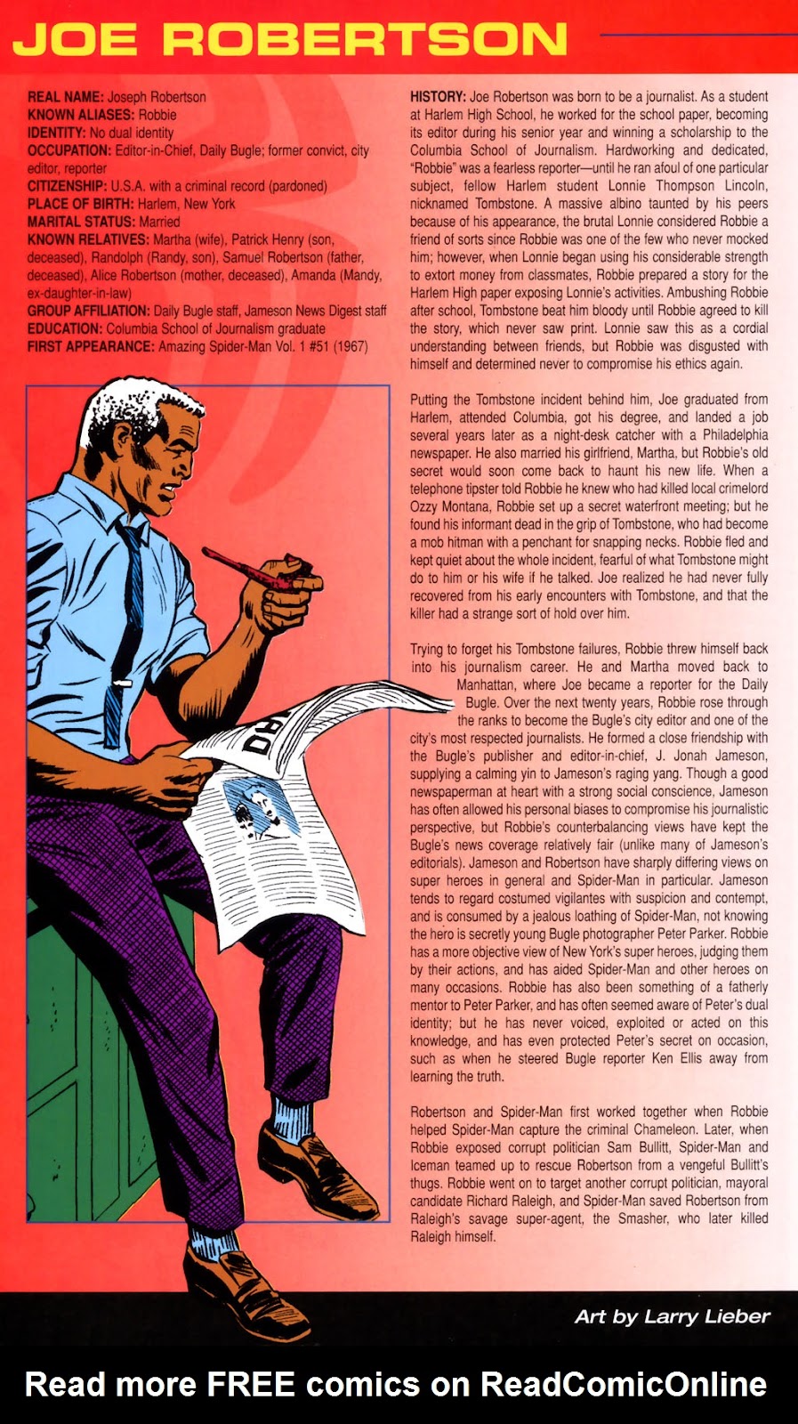 Official Handbook of the Marvel Universe: Spider-Man 2005 Full - Page 36