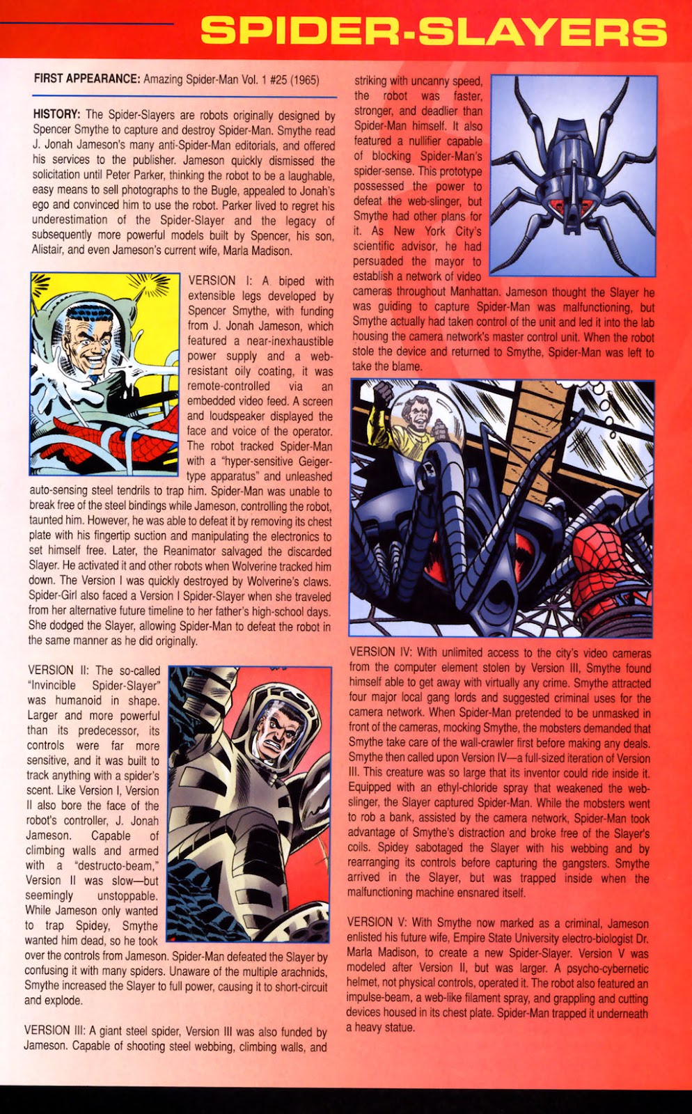 Official Handbook of the Marvel Universe: Spider-Man 2005 Full - Page 41