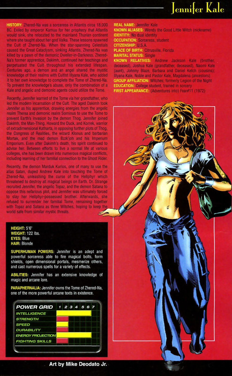 Official Handbook of the Marvel Universe: Women of Marvel 2005 Full - Page 19