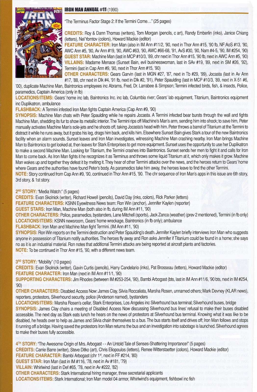 Official Index to the Marvel Universe Issue #7 - Page 42