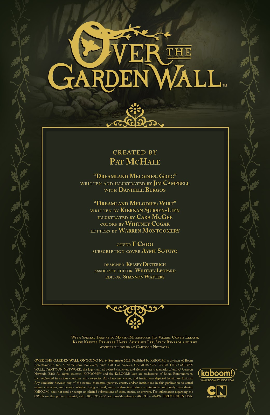 Over the Garden Wall (2016) Issue #6 - Page 2
