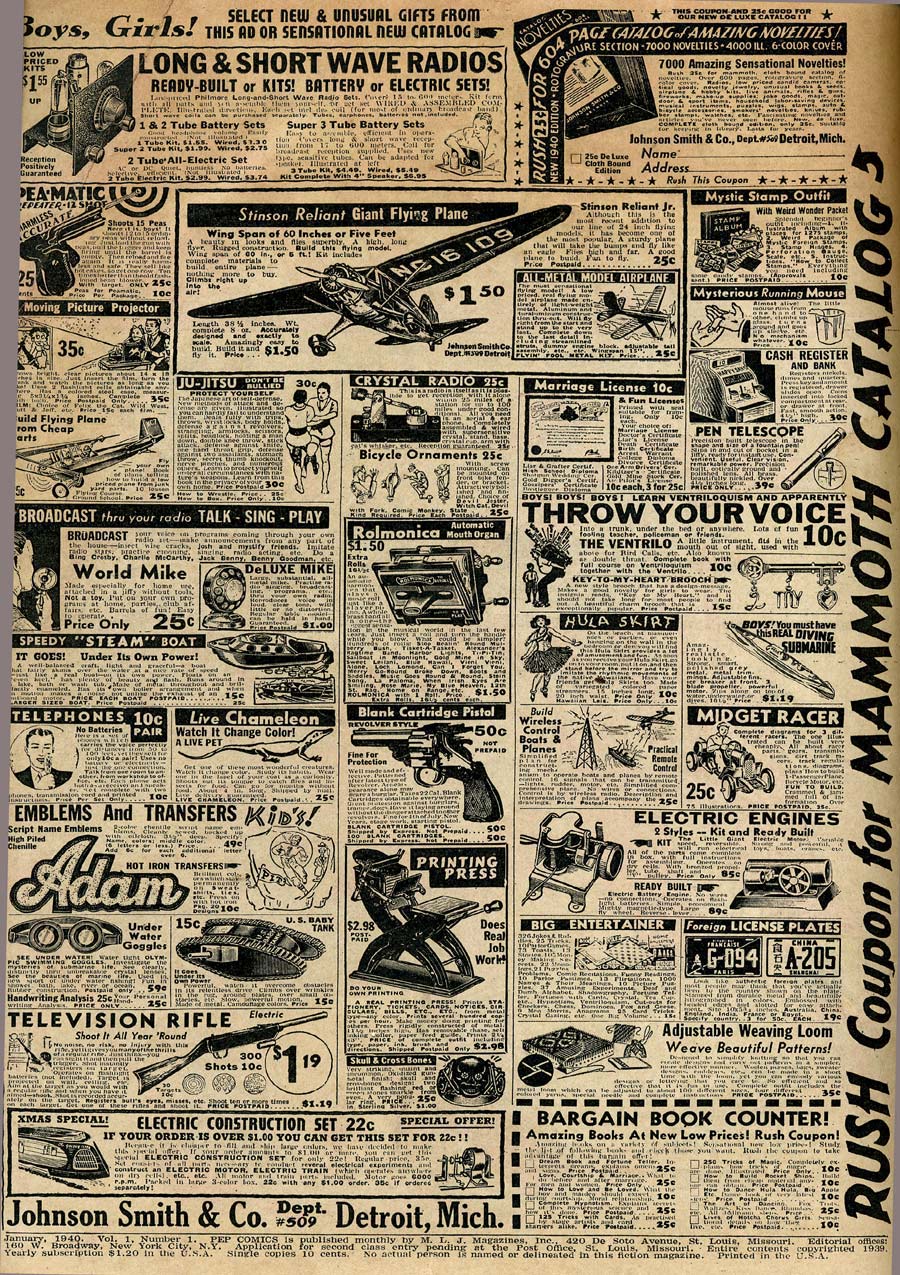 Pep Comics Issue #1 - Page 3