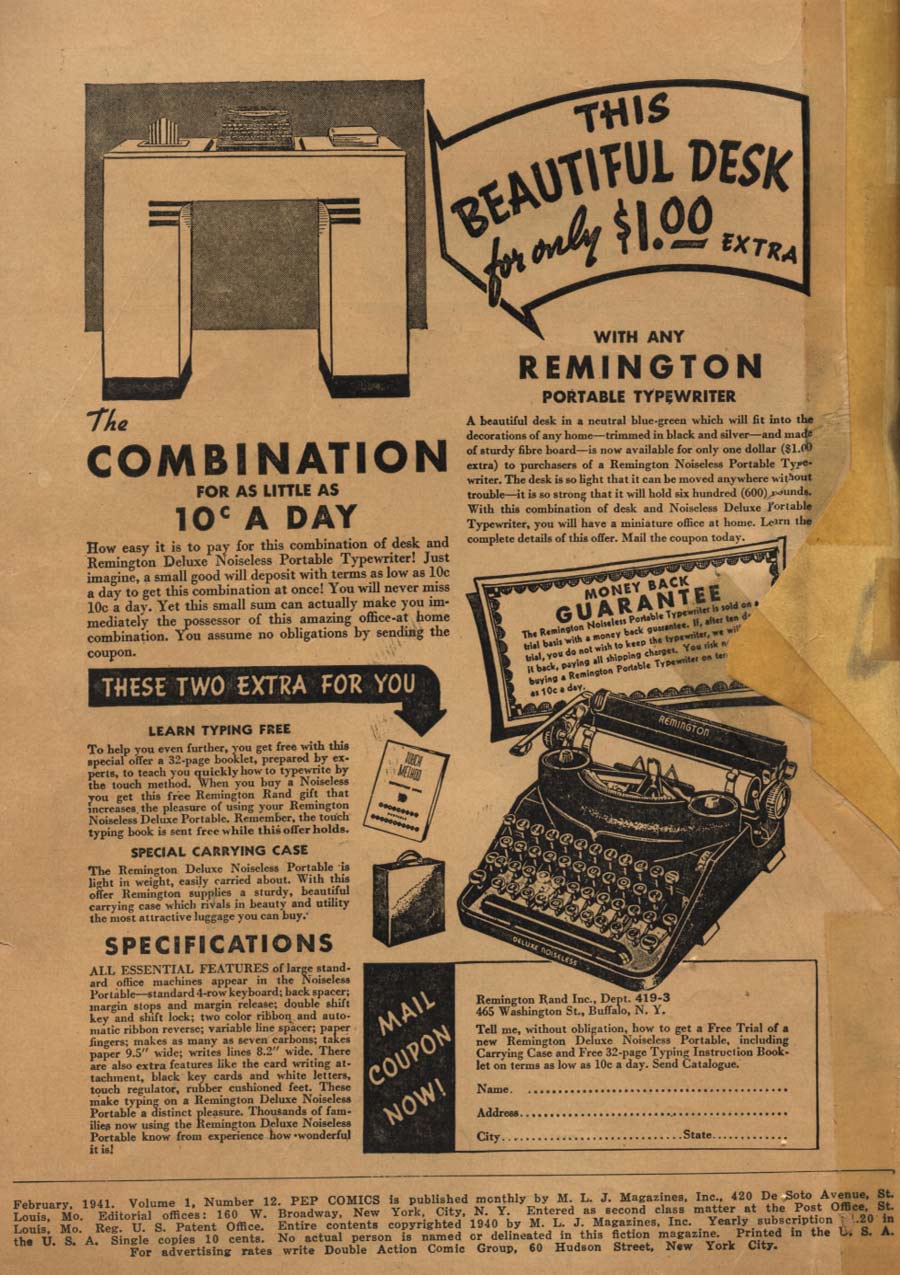 Pep Comics Issue #12 - Page 2