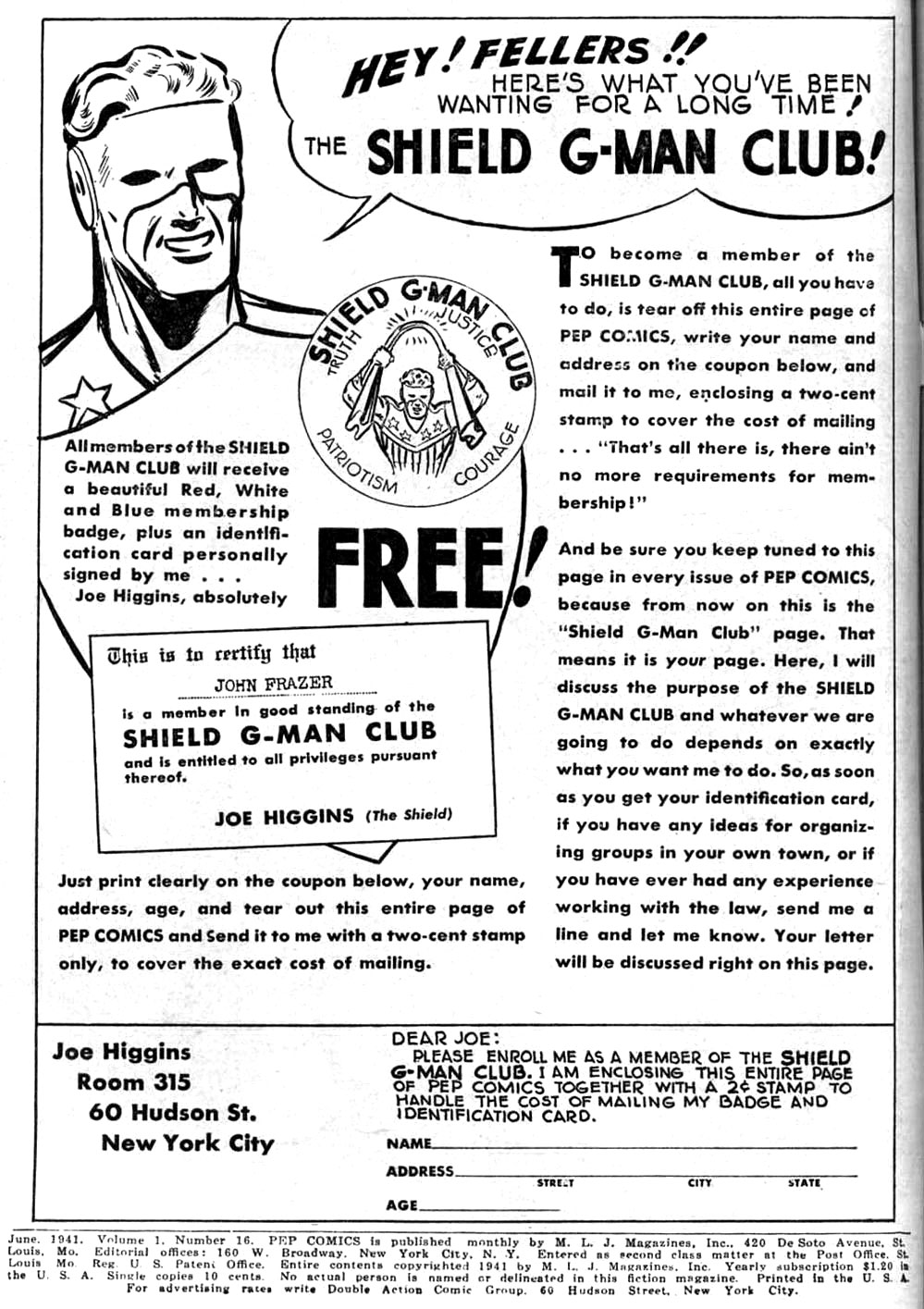 Pep Comics Issue #16 - Page 2