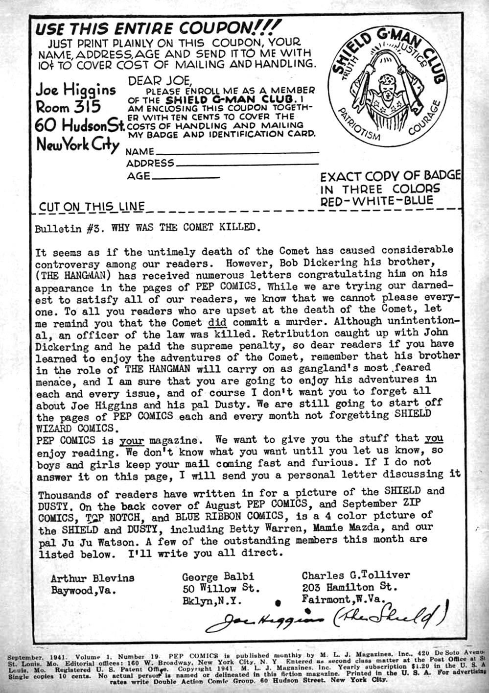 Pep Comics Issue #19 - Page 2