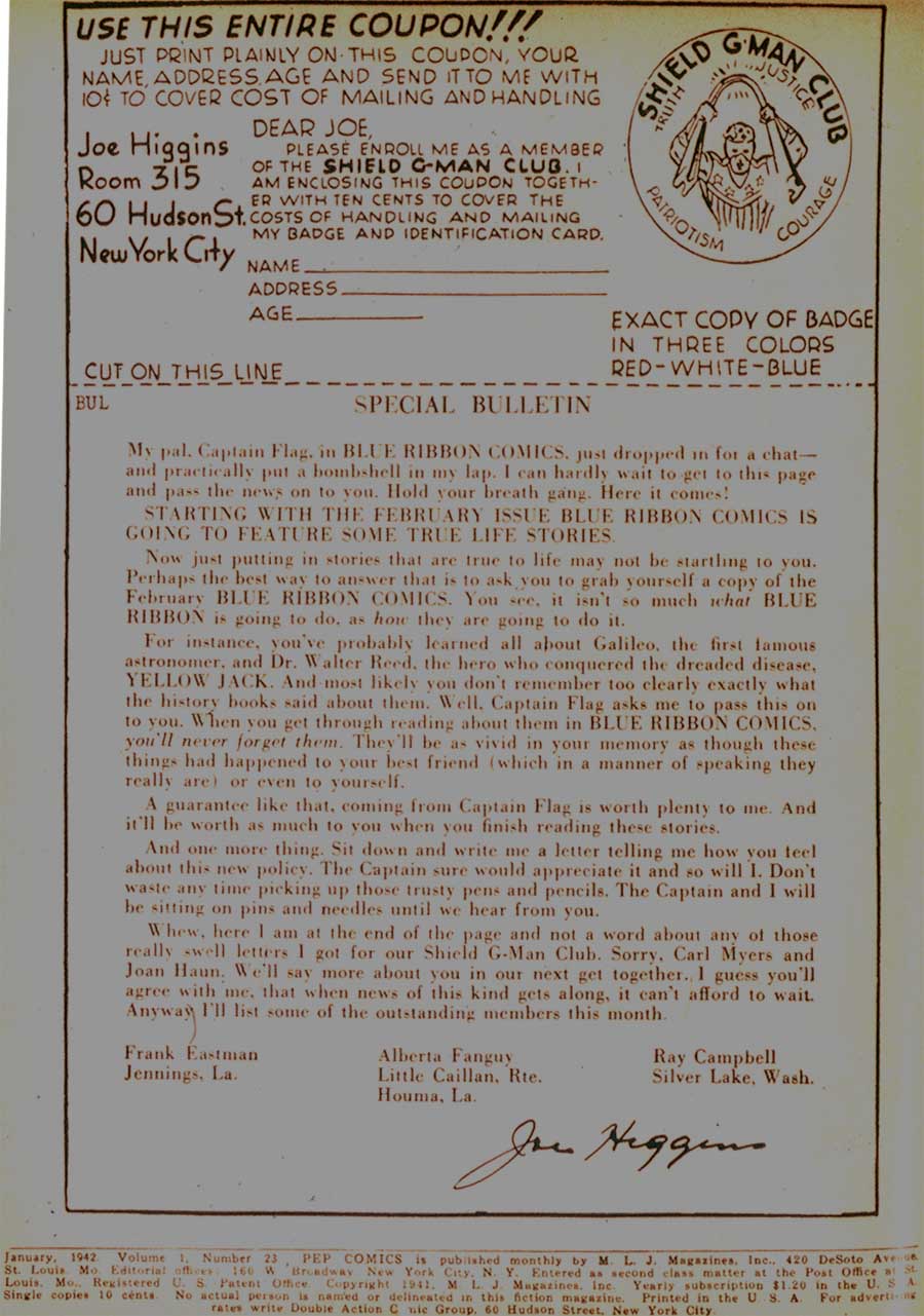 Pep Comics Issue #23 - Page 2