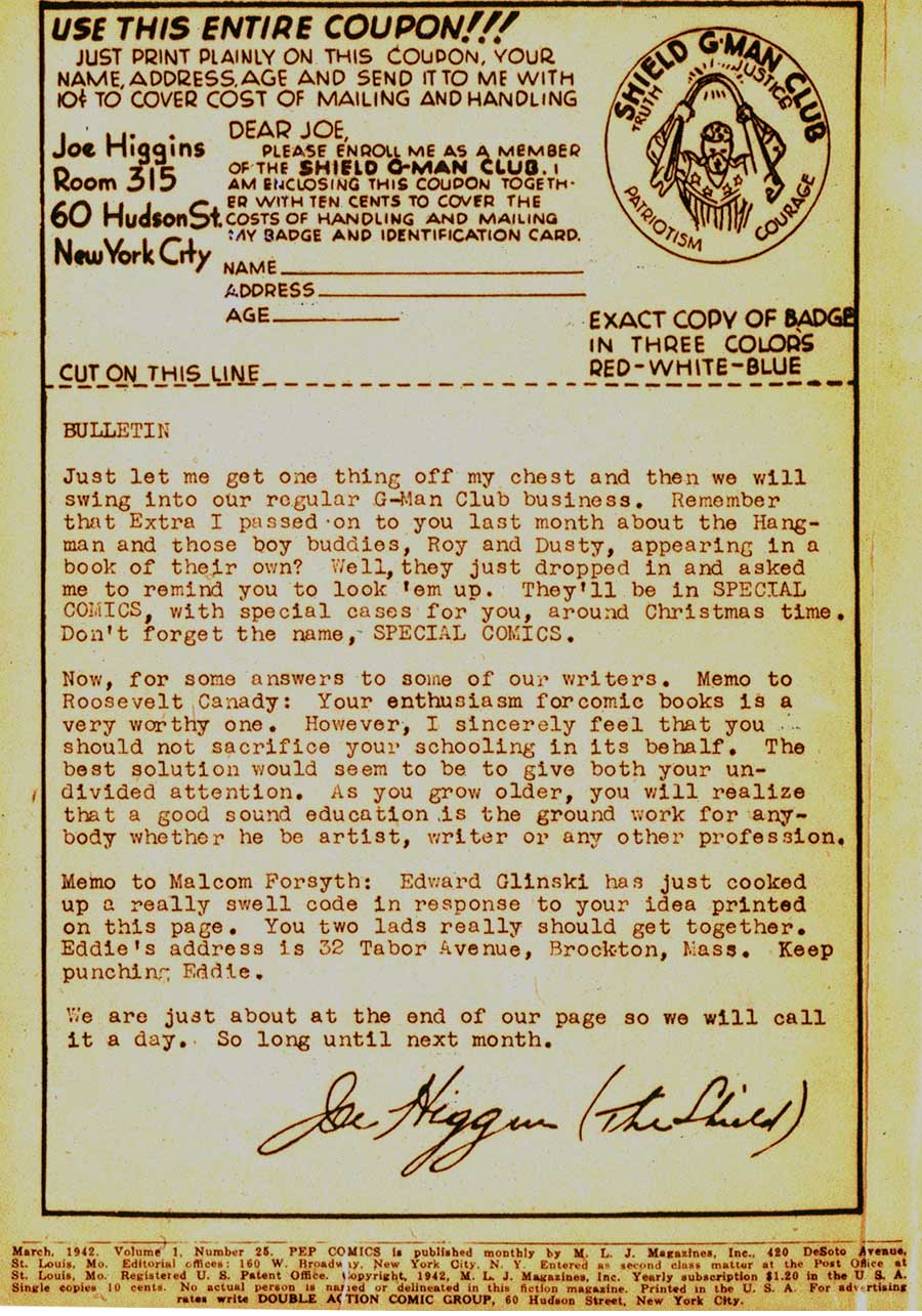 Pep Comics Issue #25 - Page 3