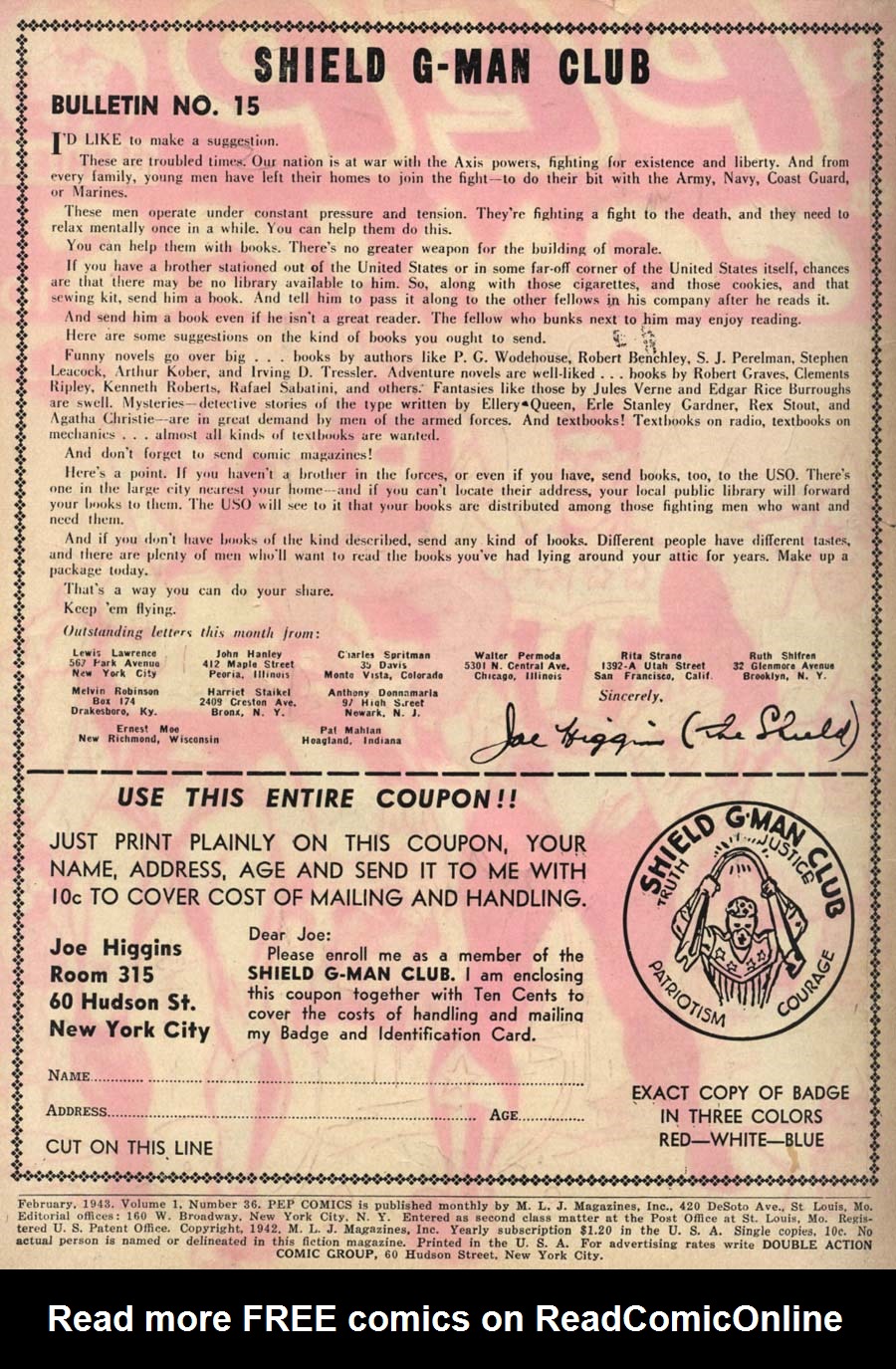 Pep Comics Issue #36 - Page 2