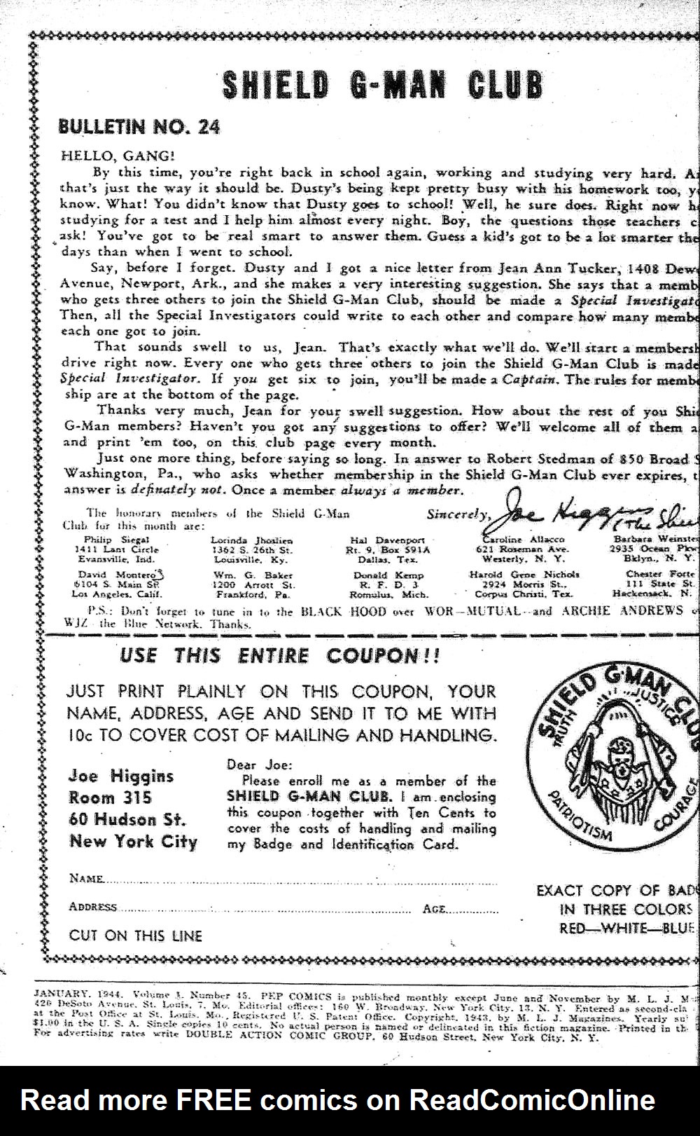Pep Comics Issue #45 - Page 2