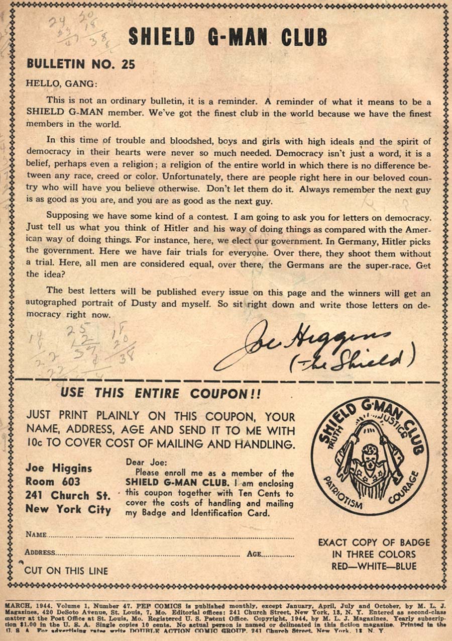 Pep Comics Issue #47 - Page 2