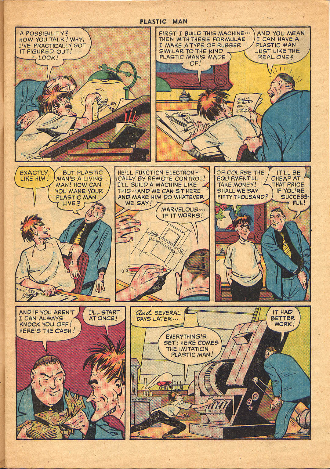 Plastic Man (1943) Issue #26 - Page 7
