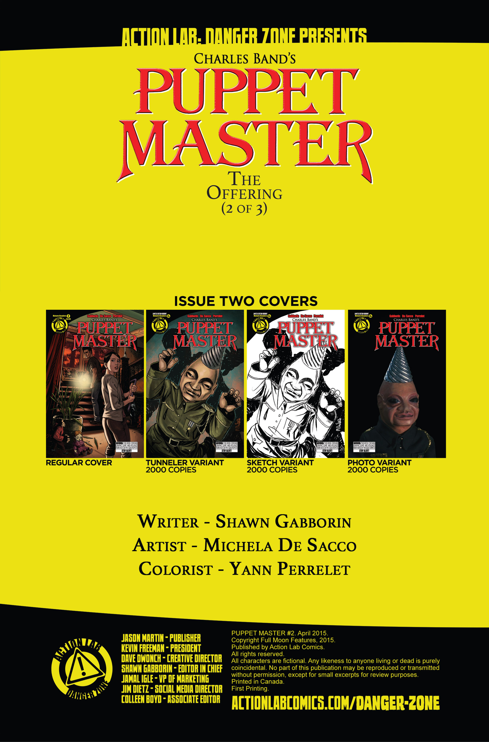Puppet Master (2015) Issue #2 - Page 2