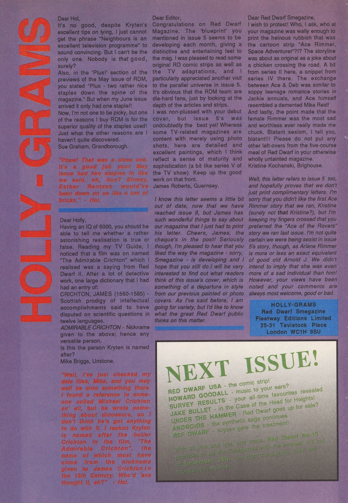 Red Dwarf Smegazine (1992) Issue #9 - Page 28