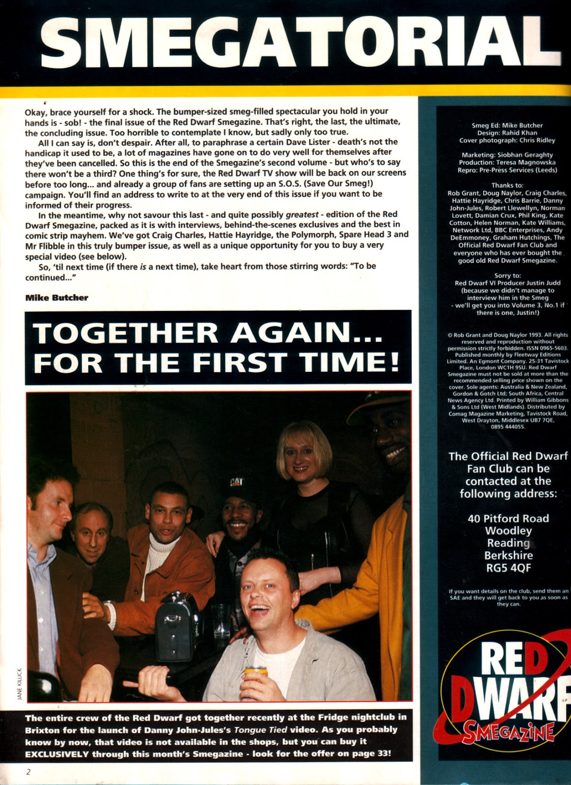 Red Dwarf Smegazine (1993) Issue #9 - Page 2