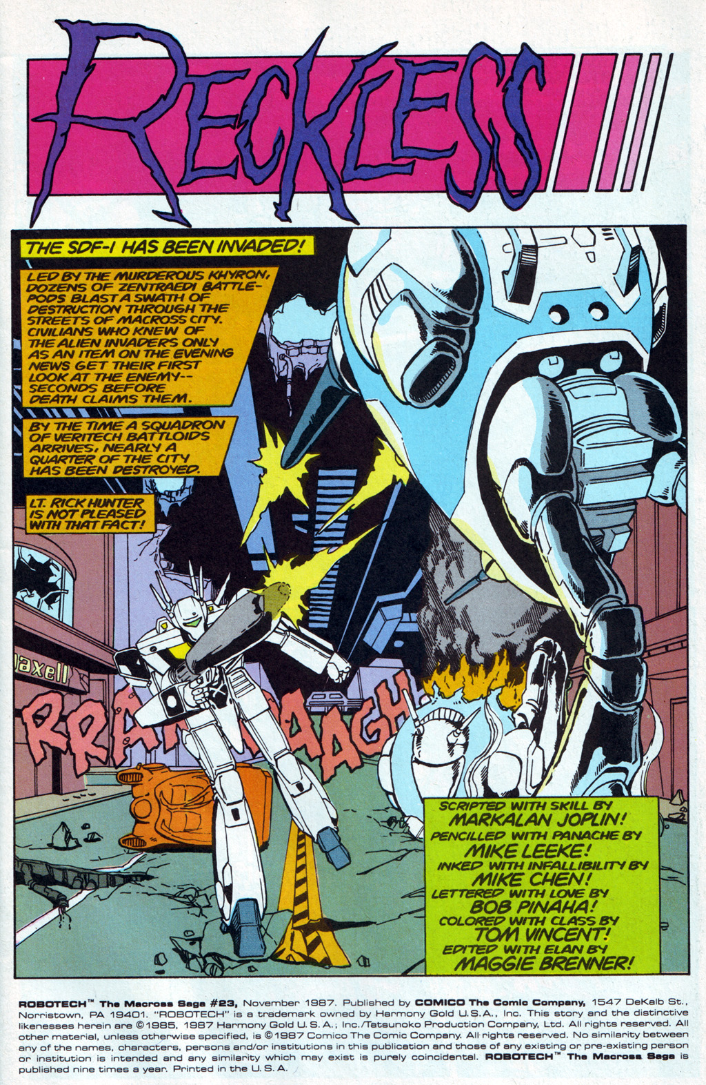 Robotech The Macross Saga Issue #23 - Page 2