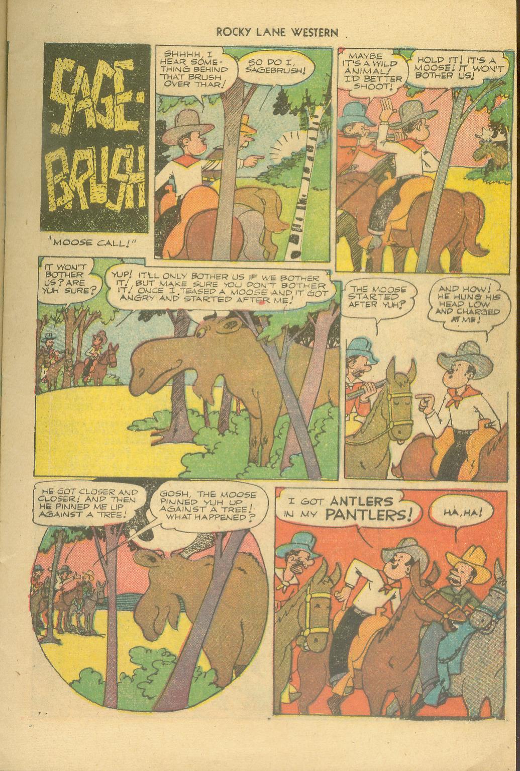 Rocky Lane Western (1949) Issue #36 - Page 9