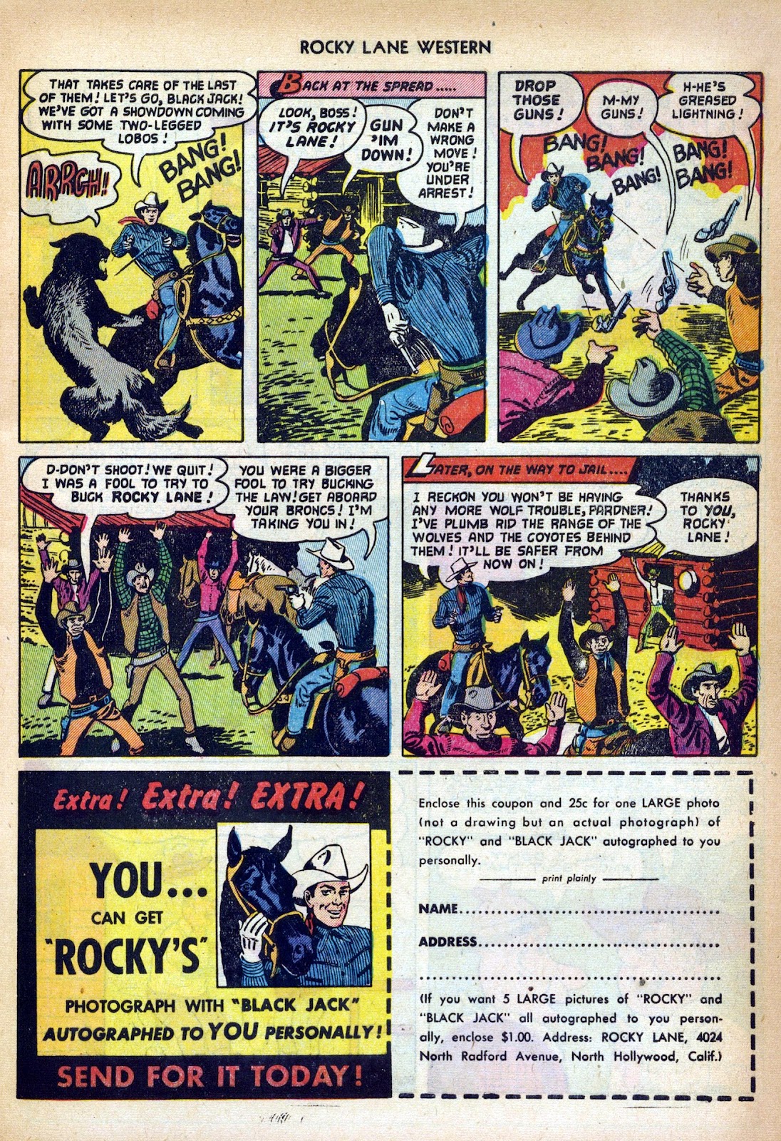 Rocky Lane Western (1949) Issue #37 - Page 9