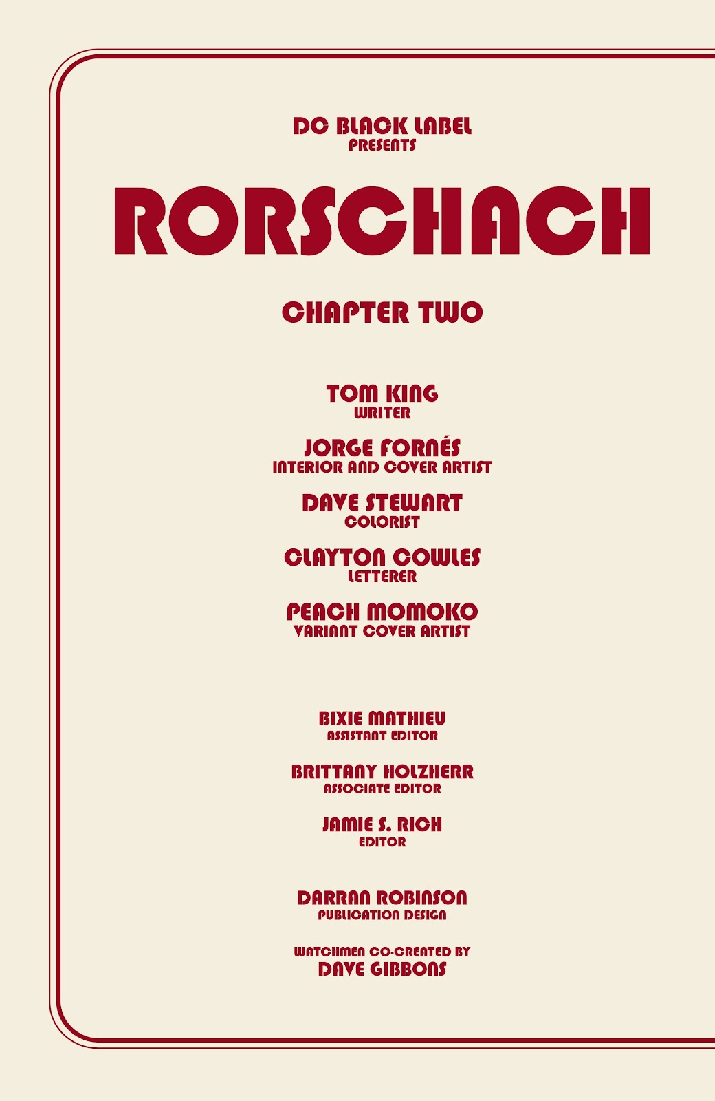 Rorschach Issue #2 - Page 2