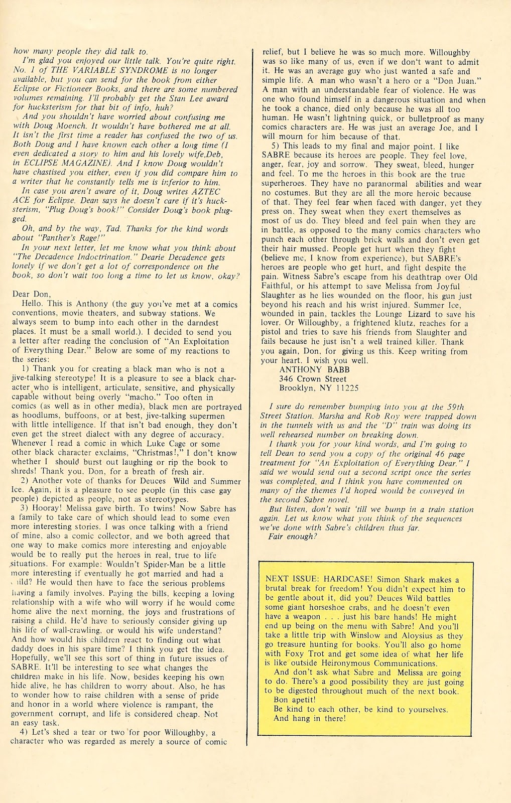 Sabre (1982) Issue #13 - Page 32
